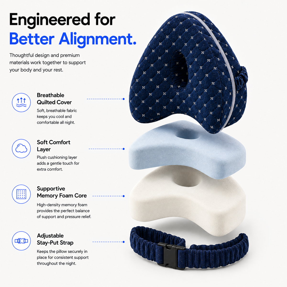 Snoozer Alignment Pillow